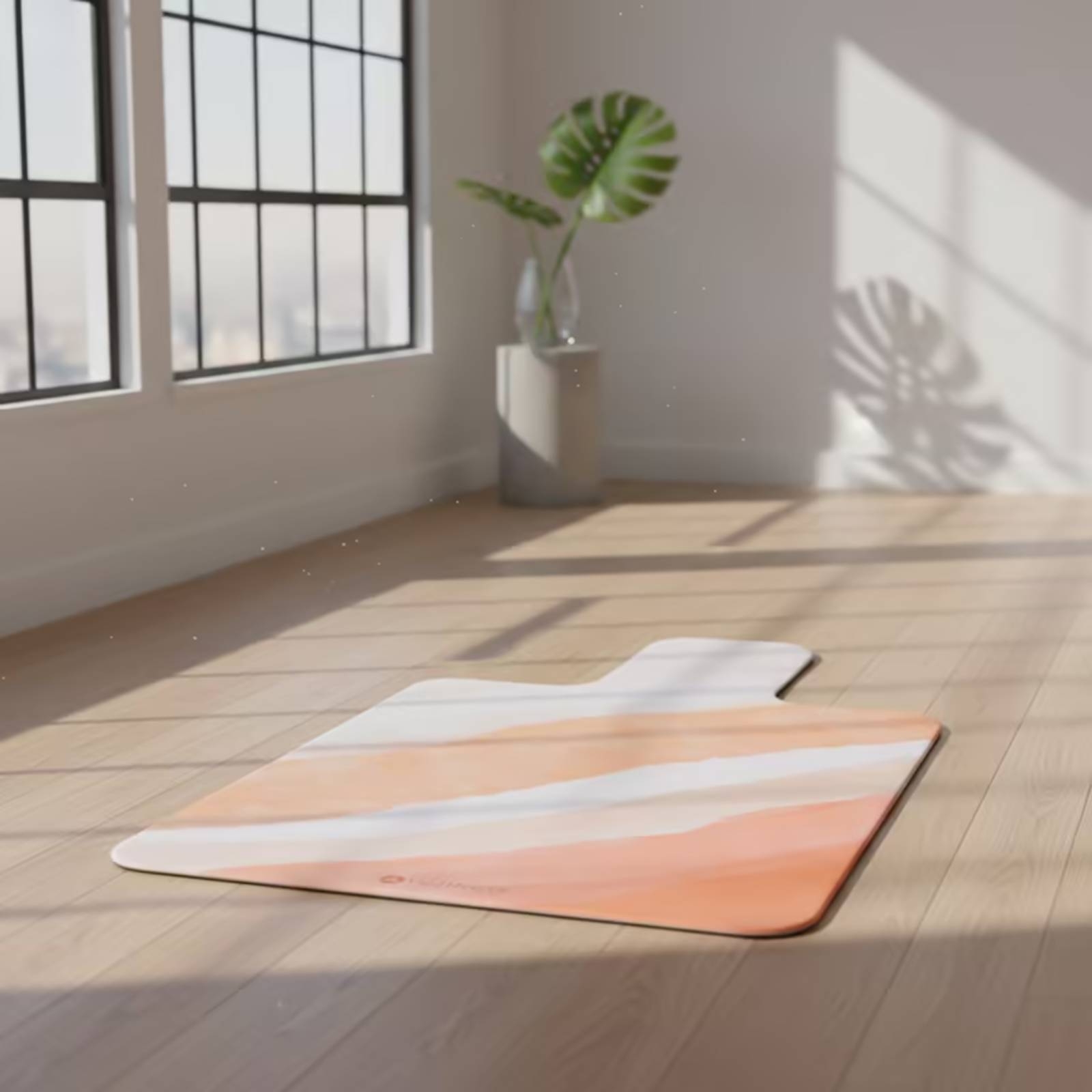 Pilates & Yoga Unleashed Studio Tuckahoe - Mata do ćwiczeń zamszowa, antypoślizgowa, wyściełana,