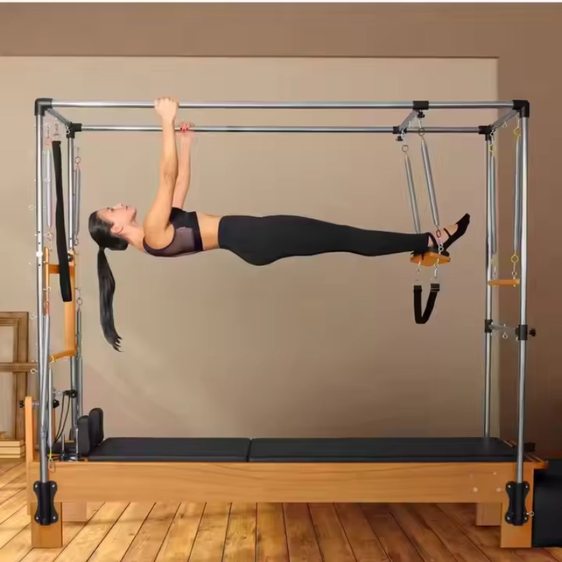 Pilates Yoga Studio - YTYIN Białe Drewno Klonowe Reformer Pilates