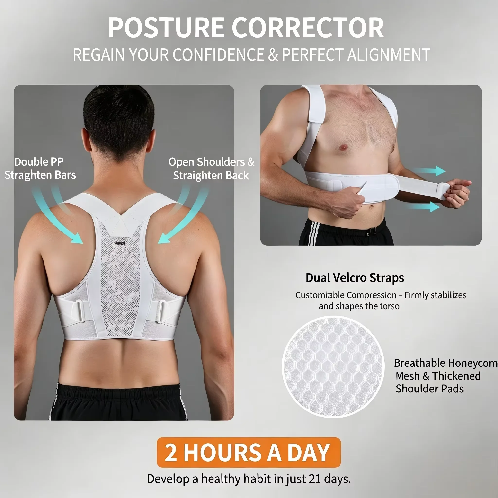 Regulowany korektor postawy VB – Posture Pole Corrector recenzja i cena